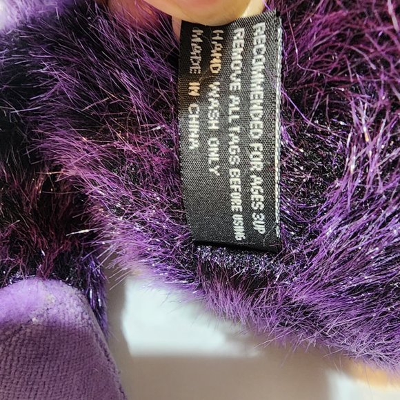 Berkeley Deigns 8" Purple Stuffed Monkey year 2002 Plush Monkey - Picture 9 of 10